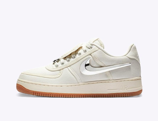 Sneakerek és cipők Nike Travis Scott x Air Force 1 "Sail" Fehér | AQ4211-101