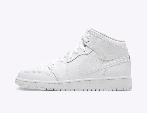 Sneakerek és cipők Jordan Air Jordan 1 Mid "Triple White" GS Fehér | 554725-126