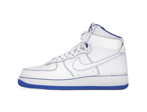 Sneakerek és cipők Nike Air Force 1 High White Royal Blue Contrast Stitch Fehér | CV1753-101