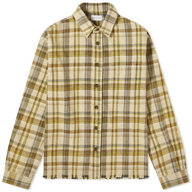 Ing John Elliott Hemi Plaid Shirt Zöld | E047I84573A