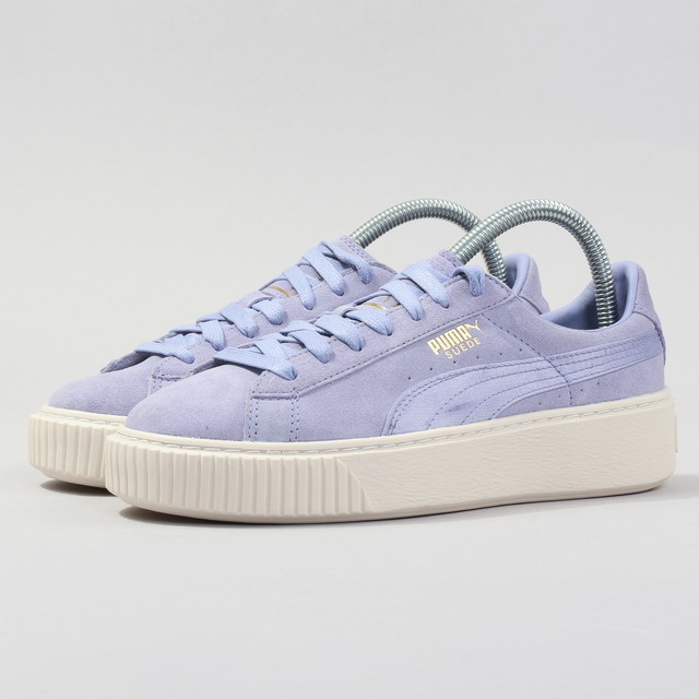 Sneakerek és cipők Puma Suede Platform Mono Satin sweet lavender - whisper - gold Orgona | 365828 01