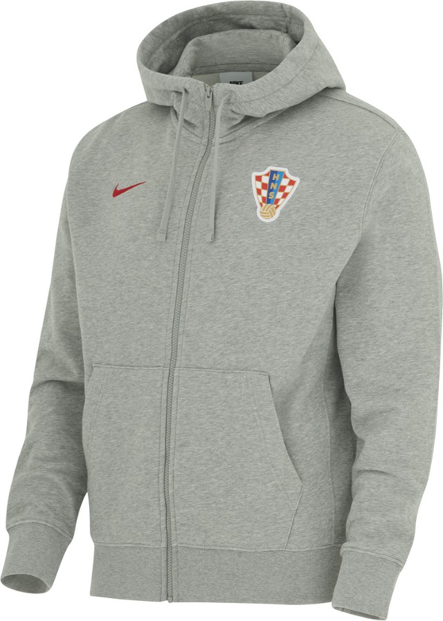 Sweatshirt Nike Croatia CLUB HOODIE Szürke | fq8526-063