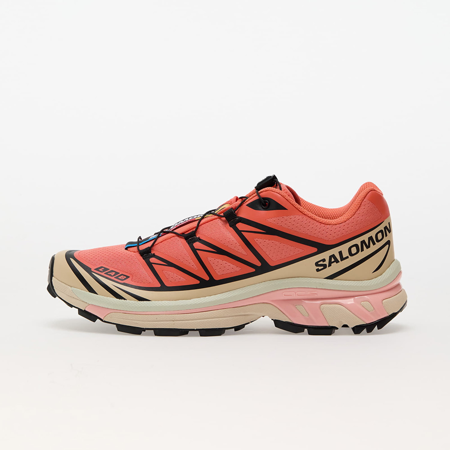 Sneakerek és cipők Salomon XT-6 Living Coral/ Black/ Cement 
Piros | L47445000, 0