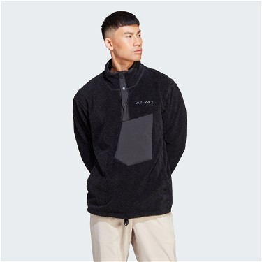 Sweatshirt adidas Performance Terrex XPLORIC High Pile Fleece Pullover Fekete | IB6553, 1