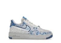 Air Force 1 Low "Crater Flyknit White Dark Marina Blue" GS)