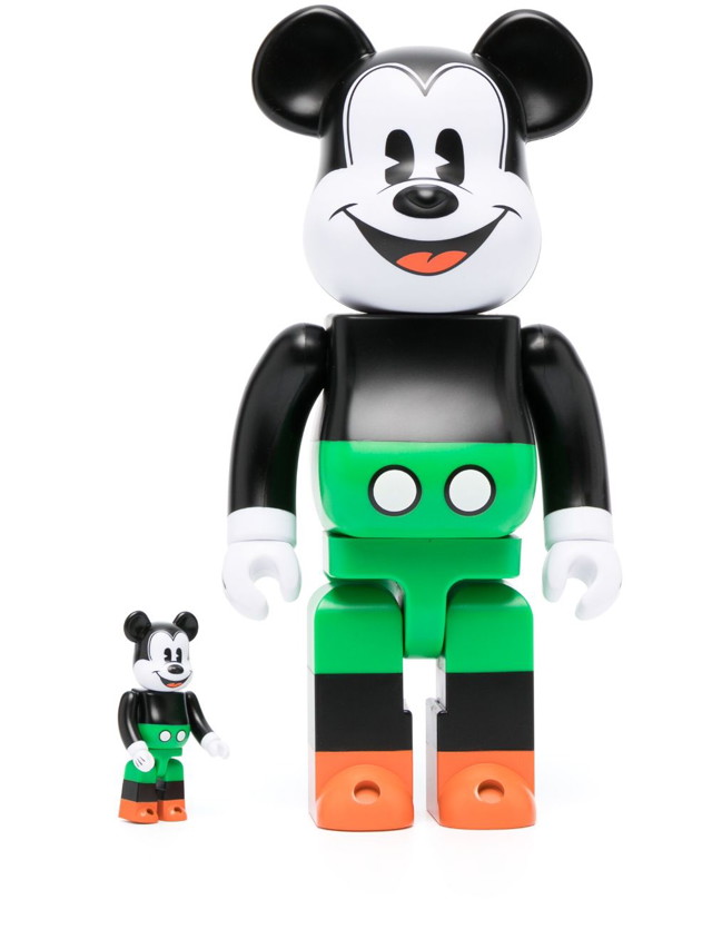 Gyűjthető Medicom Toy Mickey Mouse 100% 400% Be@rbrick toy set - Black Zöld | BBMICKEYMOUSE1930S19383197