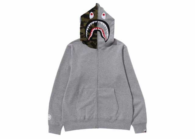 Sweatshirt BAPE BAPE Shark Full-Zip Hoodie (FW23) Gray Szürke | 1J80-115-012