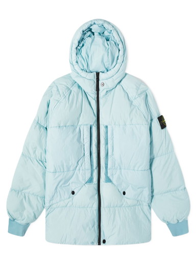 Dzsekik Stone Island Men's Crinkle Reps Down Sky Türkizkék | 7915407-V0041