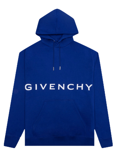 Sweatshirt Givenchy Classic Fit Bonded Hoodie Sötétkék | BMJ0GH3Y78 426