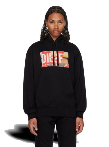 Sweatshirt Diesel S-Macs-Hood-Poff-L1 Hoodie Fekete | A112580EJAA9XX