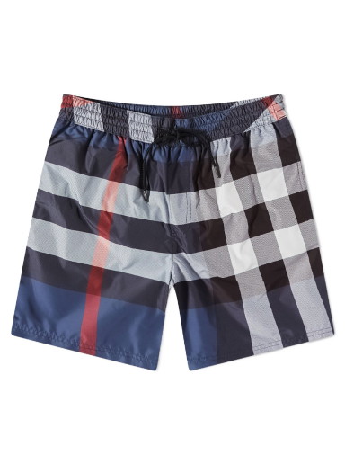 Fürdőruha Burberry Guildes Oversize Check Swim Short Sötétkék | 8013879-A5805