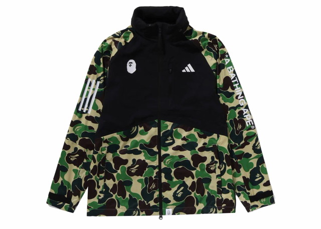 Dzsekik BAPE BAPE x adidas Golf ABC Camo Jacket Black Zöld | 1J73-140-901