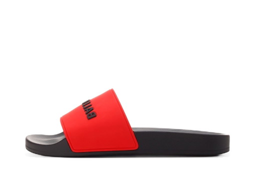 Sneakerek és cipők Balenciaga Pool Slide Blood Red Black 
Piros | 565826W1S8A6410
