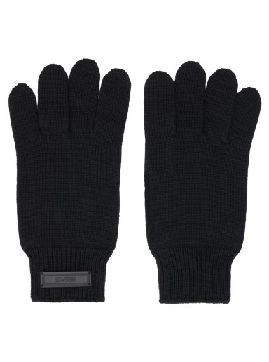 Kesztyű Versace Logo Gloves Fekete | 1012828_1A09247