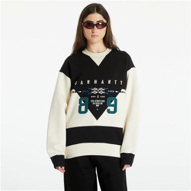 Sweatshirt Carhartt WIP Santa Fe Sweatshirt Black Fekete | I031791.1LMXX, 1