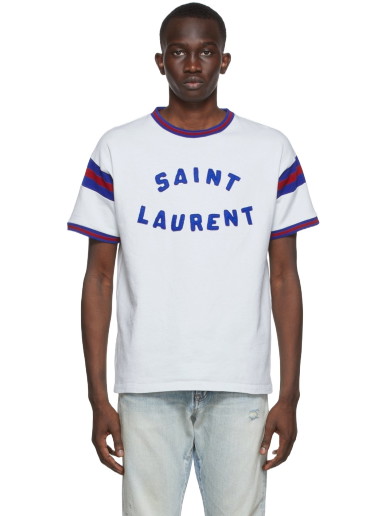 Póló Saint Laurent Logo T-Shirt Fehér | 689402Y36LO