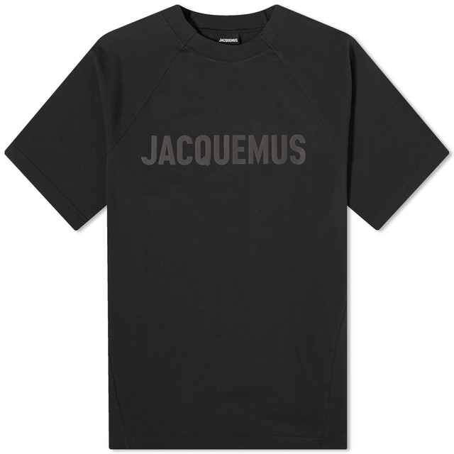 Póló Jacquemus Typo T-Shirt Fekete | 24E245JS212-2031-990