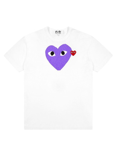 Póló Comme des Garçons PLAY Red Emblem Heart T-Shirt Fehér | az t106 051 1