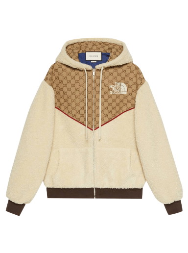 Sweatshirt Gucci The North Face x GG Canvas Shearling Jacket Bézs | 644582 XJC3T 2102