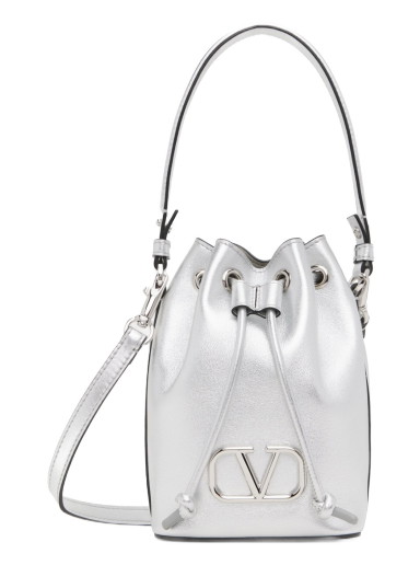 Garavani Mini VLogo Signature Bucket Bag "Silver"