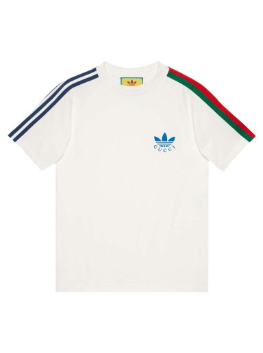 Póló Gucci adidas x Trefoil Print T-Shirt Fehér | 692114 XJEK5 9280