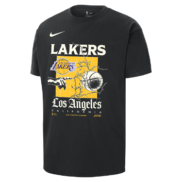 Póló Nike NBA Max90 Los Angeles Lakers Courtside Tee Fekete | FQ6105-010, 2