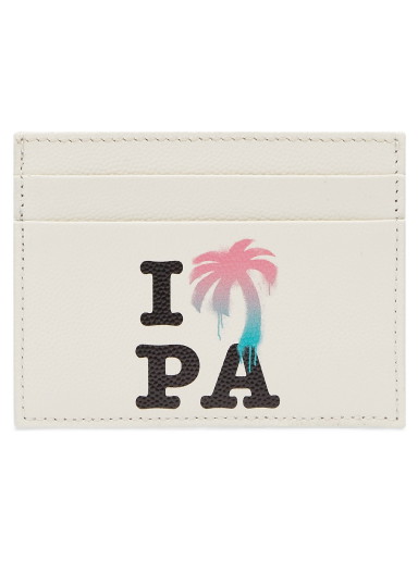 Pénztárca Palm Angels I Love PA Card Holder Multi Fehér | PMND008S23LEA0010484