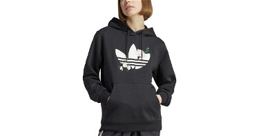 Sweatshirt adidas Originals Flower Embroidery Hoodie Fekete | ii3179, 1