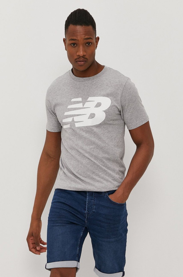 Póló New Balance t-Shirt Szürke | MT03919AG