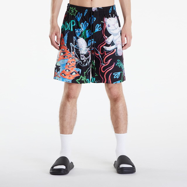 Rövidnadrág RIPNDIP Travis Swim Shorts Black Többszínű | RNDSPR24131