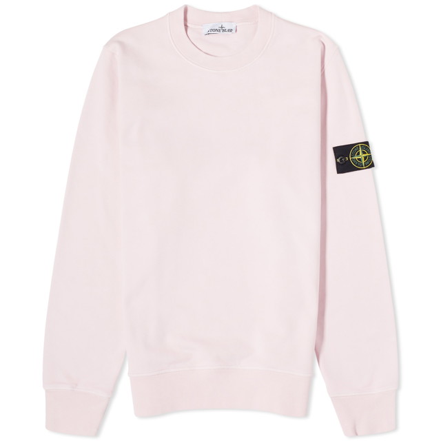 Pulóver Stone Island Garment Dyed Crewneck Rózsaszín | 801563051-V0080