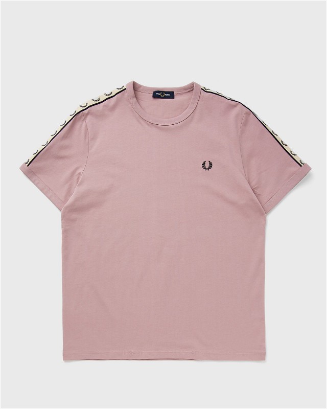 Póló Fred Perry Contrast Tape Ringer T-Shirt Rózsaszín | M4613-T89