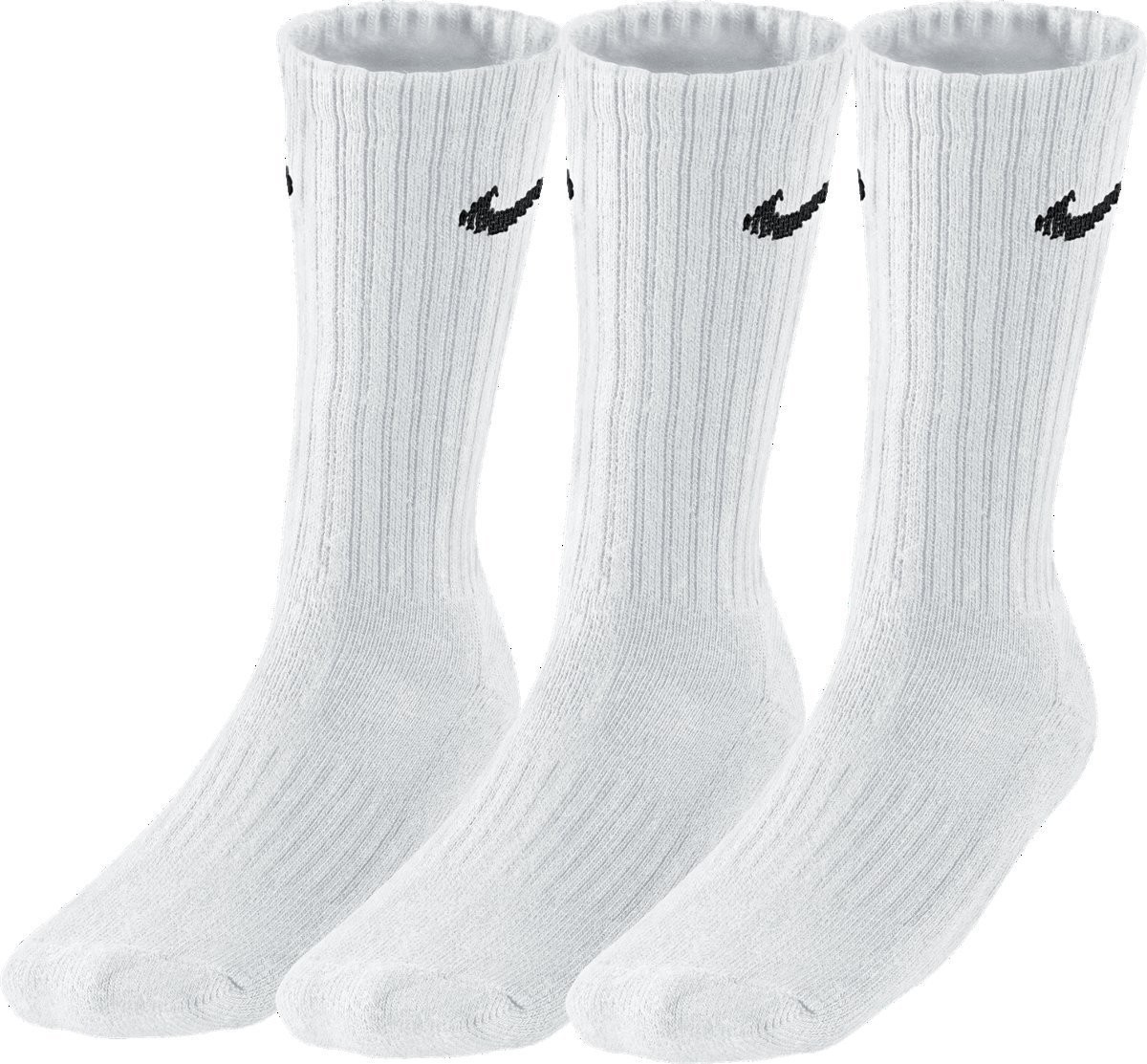 Zoknik és harisnyanadrágok Nike Value Cotton Crew Socks Fehér | sx4508-101, 0