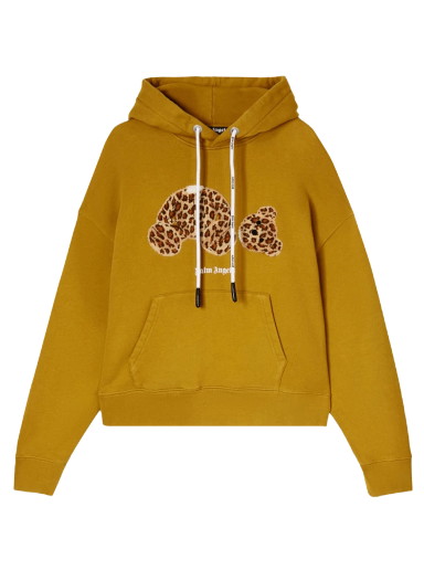 Sweatshirt Palm Angels Leopard Bear Hoodie Barna | PMBB058S22FLE0086460