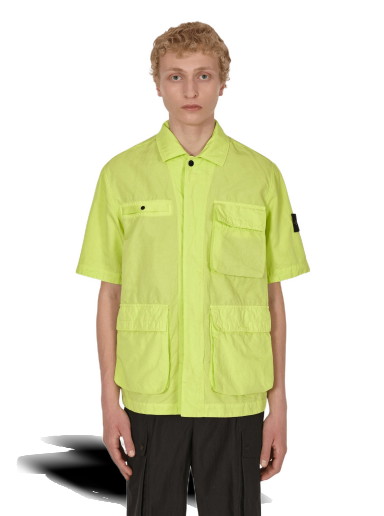 Ing Stone Island Garment Dyed Shirt Sárga | 761542406 V0031