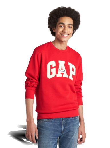 Pulóver GAP Original Arch Crewneck 
Piros | 852079-08