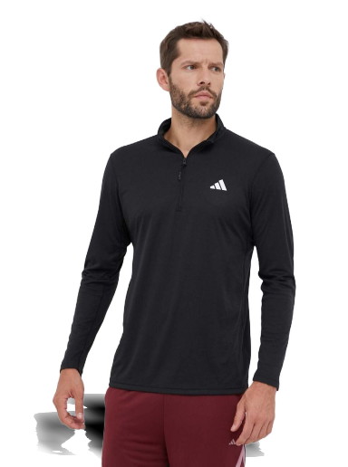 Sweatshirt adidas Performance Train Essentials Seasonal Training 1/4-Zip Sweat Fekete | IJ9617