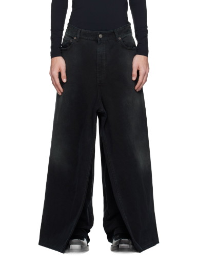 Farmer Balenciaga Double Side Jeans Fekete | 767979-TNW11-1672