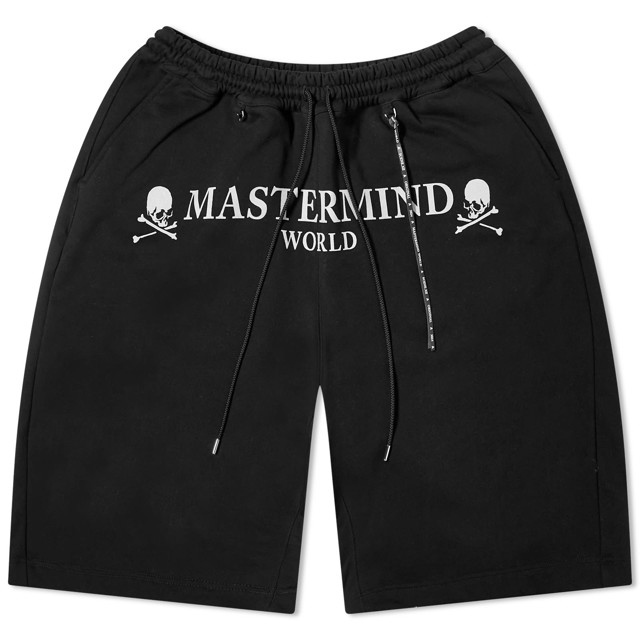 Rövidnadrág Mastermind WORLD Jersey Easy Shorts Fekete | MW24S12-PA045-BLK