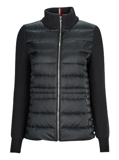 Puff dzsekik Tommy Hilfiger KNIT MIX DOWN JACKET Fekete | WW0WW38924-BDS