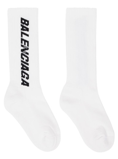 Zoknik és harisnyanadrágok Balenciaga Racer Socks Fehér | 767074 472B4