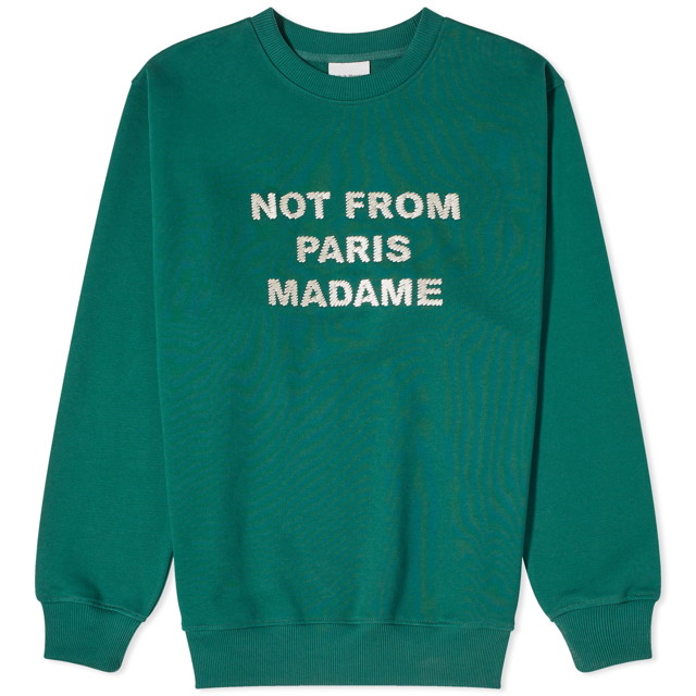 Sweatshirt Drôle de Monsieur Not From Paris Madame Zöld | D-SW141-CO127-FGN