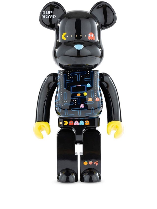 Gyűjthető Medicom Toy Bearbrick Pac-Man "10" figure - Black Fekete | MEDI004118507466