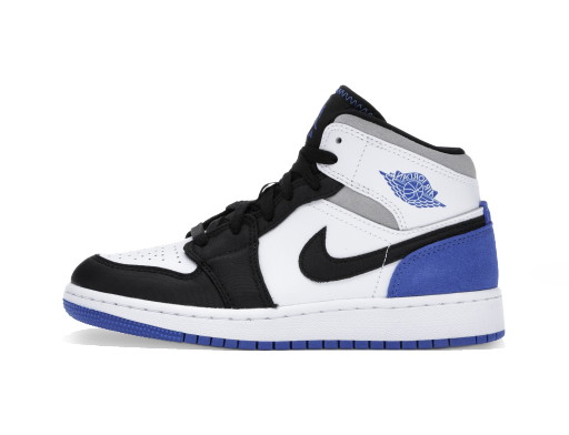 Sneakerek és cipők Jordan Jordan 1 Mid SE White Black Royal (GS) Sötétkék | BQ6931-102