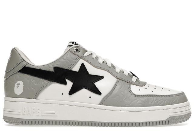 Sneakerek és cipők BAPE Bape Sta Low "Grey Black" Szürke | 001FWH701002_WHT_A / 1H70-291-002