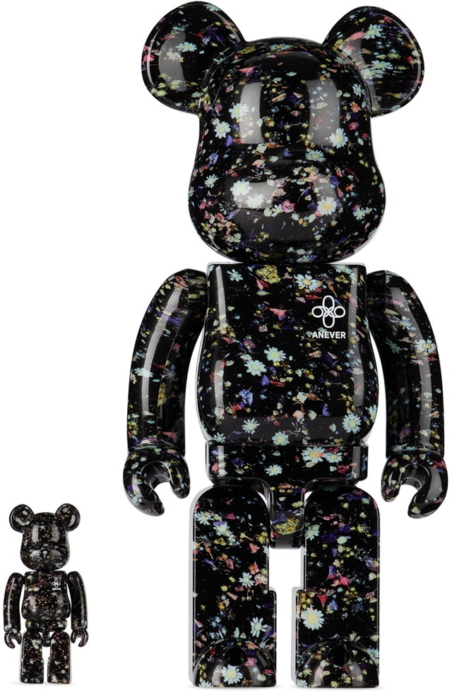 Gyűjthető Medicom Toy ANEVER 100％ & 400% Bearbrick Fekete | 4530956604305