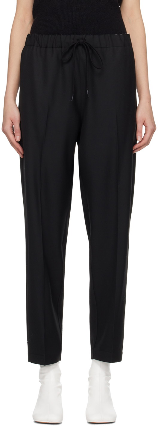 Nadrág Maison Margiela MM6 Tapered Trousers Fekete | S52KA0484 S78357