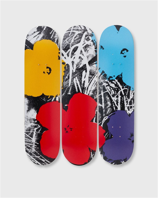 Lakberendezés The Skateroom Andy Warhol Flowers Decks- Grey/Red 3-Pack Többszínű | 5407006111436