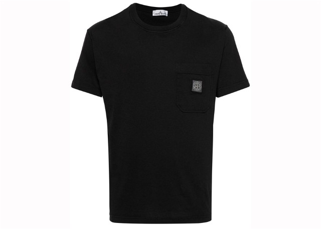 Póló Stone Island Garment Dyed T-shirt Fekete | 801521957