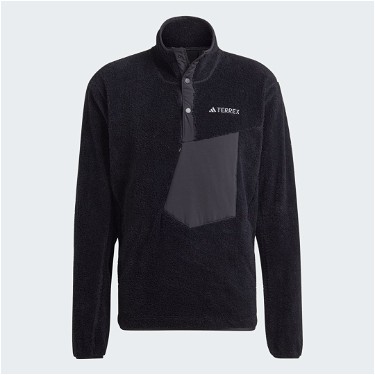 Sweatshirt adidas Performance Terrex XPLORIC High Pile Fleece Pullover Fekete | IB6553, 5